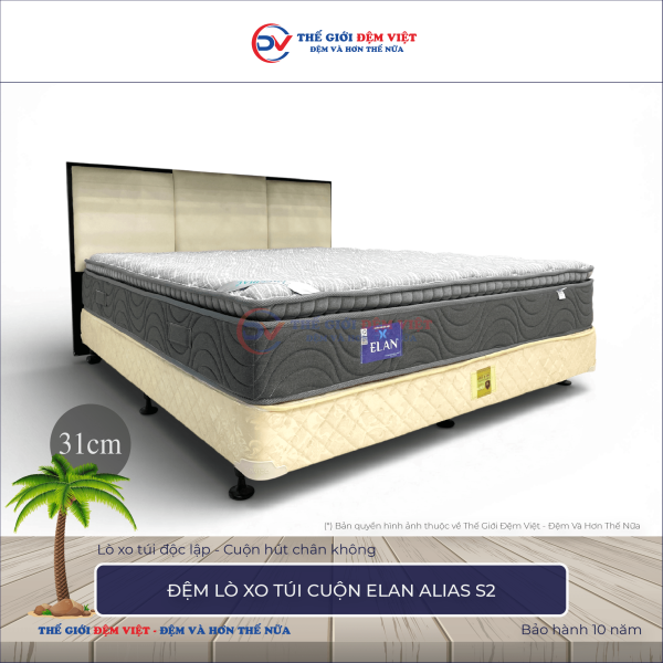 Đệm lò xo túi cuộn Elan Alias S2